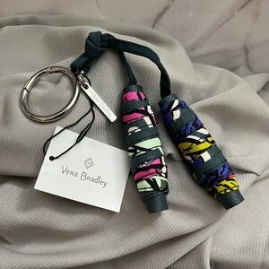 NWT Vera Bradley Iconic Spools Falling Flowers Bag Charm